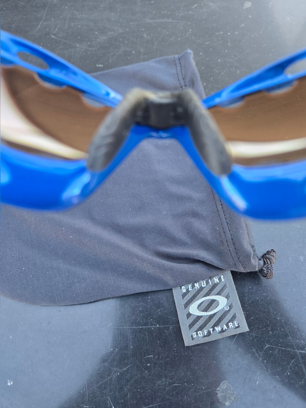 OAKLEY PRO RACING WATER ELECTRIC BLUE/IRIDIUM VENTED SUNGLASSES - Picture 6 of 14
